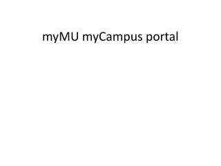 mymu portal.